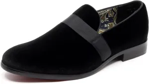 Men's Velvet Classic Smoking Slipper Tuxedo Loafer Slip On Shoe SM-08