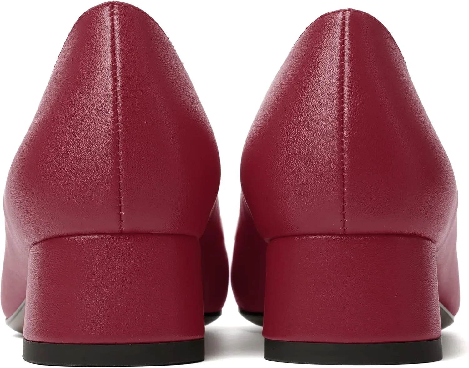 MERRORI Womens Matte Casual Office Slip On Square Toe Chunky Low Heel Loafers Shoes 0.5 Inch