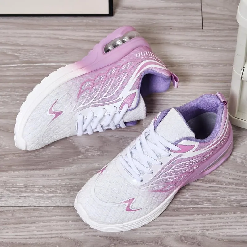 Mesh Breathable Mens Sneakers, Soft Sole Running Shoes, Casual Walking Shoes Fitness Yoga Both