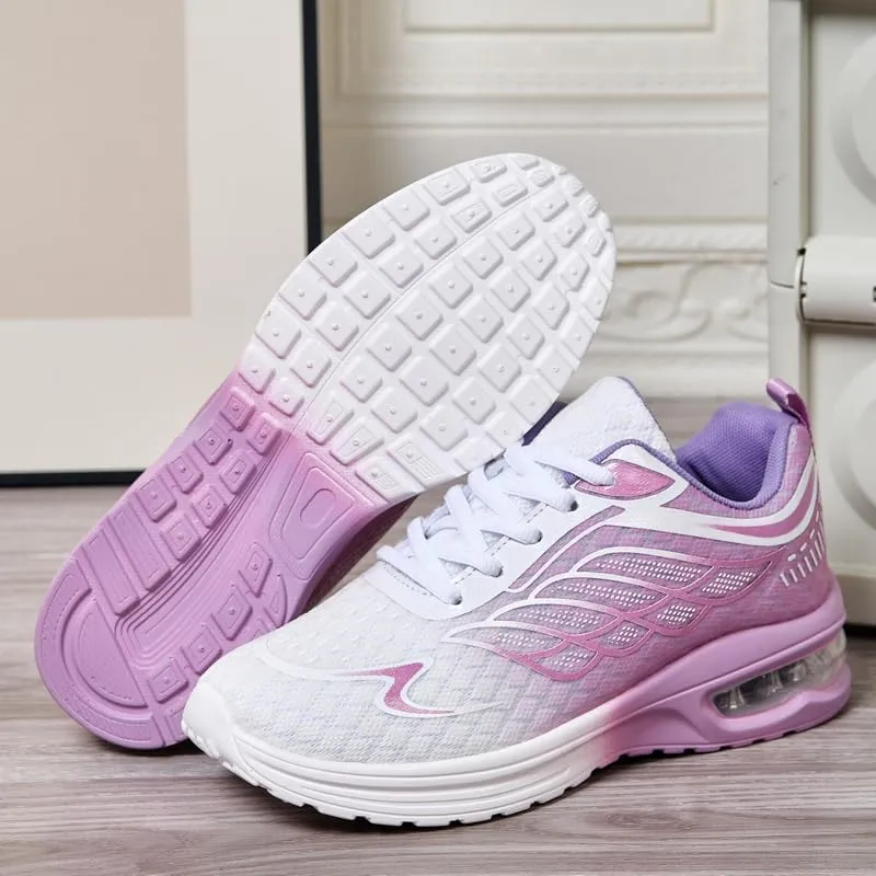 Mesh Breathable Mens Sneakers, Soft Sole Running Shoes, Casual Walking Shoes Fitness Yoga Both