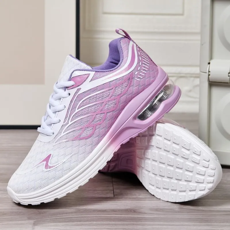 Mesh Breathable Mens Sneakers, Soft Sole Running Shoes, Casual Walking Shoes Fitness Yoga Both
