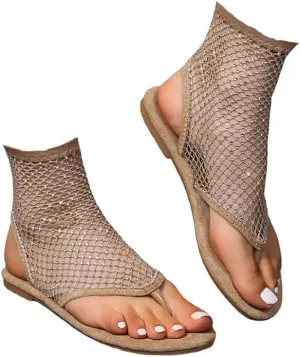 Mesh Flats for Women Ultra Comfortable Shiny Gem Mesh Flats Shiny Stylish Flats Sparkle Shoes Sandals