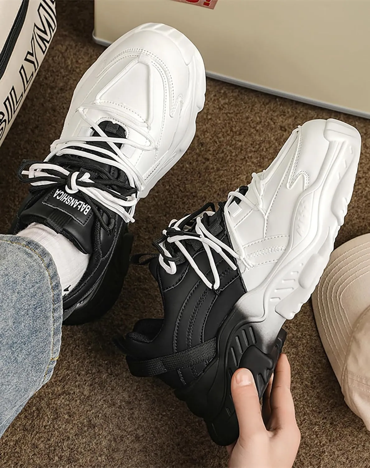 MFCT Streetwear Techwear Casual Chunky Sneakers for Men