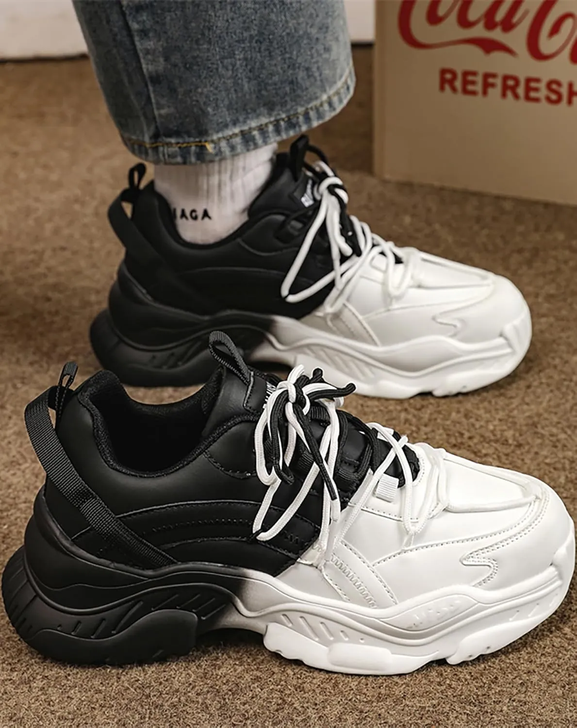 MFCT Streetwear Techwear Casual Chunky Sneakers for Men