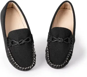 Miamooi Toddler Boys Girls Wedding Dress Shoes Little Kid Slip On Loafers School Uniform Moccasins Walking Shoe