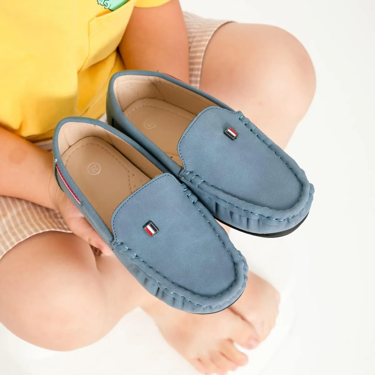 Miamooi Toddler Boys Girls Wedding Dress Shoes Little Kid Slip On Loafers School Uniform Moccasins Walking Shoe
