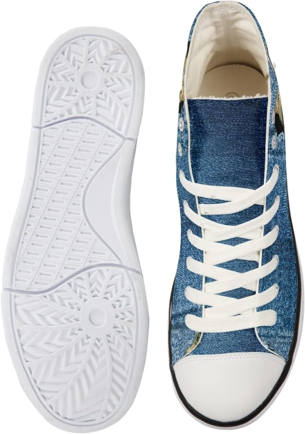 Micoklinlin Canvas Shoes for Women Novelty Girls High Top Canvas Sneakers Lace Ups Cute Animal Casual Teens Walking Shoes