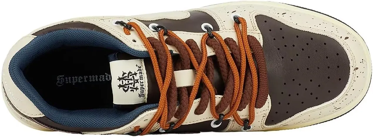 MONSTER VALLEY Sneakers for Women and Men Low Top Lace up Skate Shoe Casual Unisex Sneaker