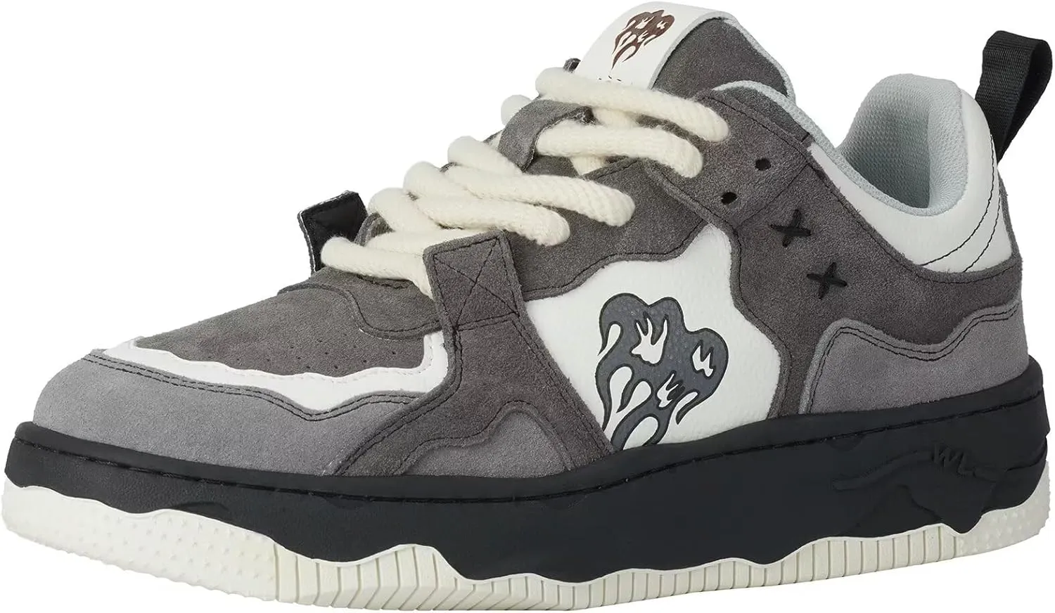 MONSTER VALLEY Sneakers for Women and Men Low Top Lace up Skate Shoe Casual Unisex Sneaker