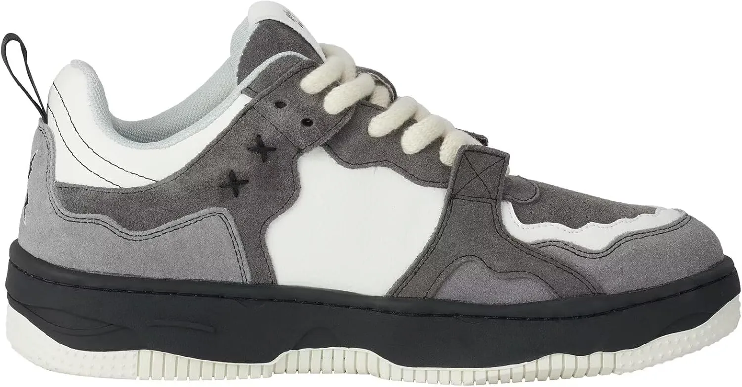 MONSTER VALLEY Sneakers for Women and Men Low Top Lace up Skate Shoe Casual Unisex Sneaker