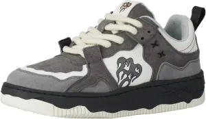 MONSTER VALLEY Sneakers for Women and Men Low Top Lace up Skate Shoe Casual Unisex Sneaker
