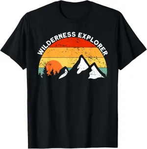 Mountaineering Nature Mountains Wilderness Explorer Hiking T-Shirt