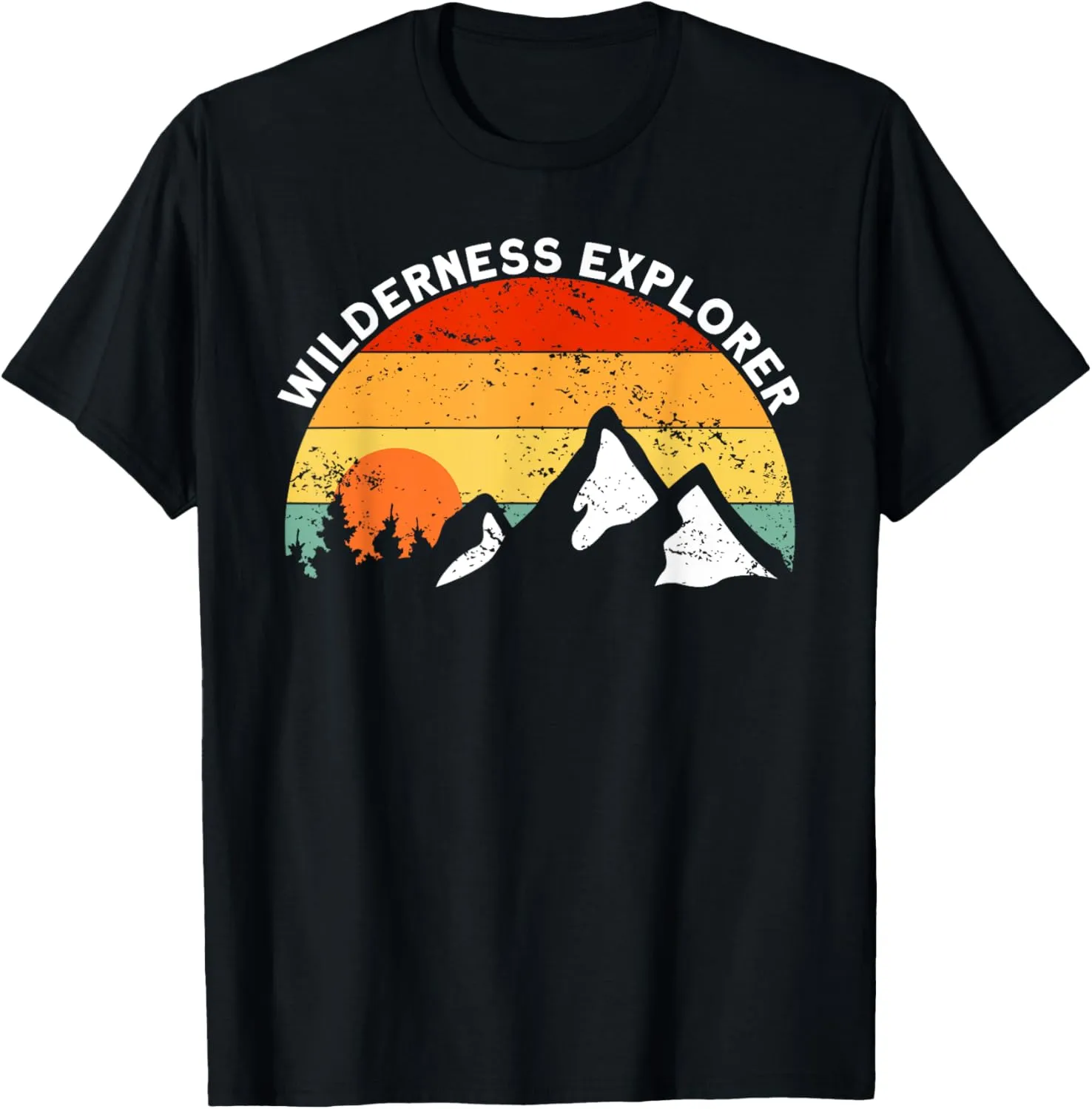 Mountaineering Nature Mountains Wilderness Explorer Hiking T-Shirt
