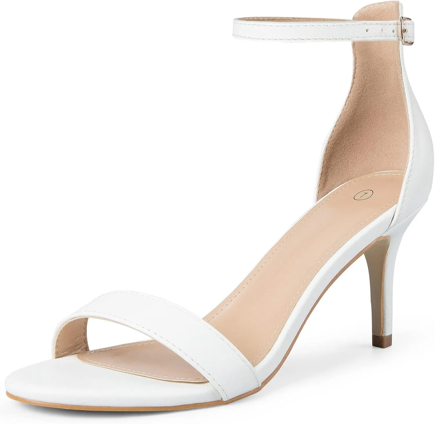 mysoft Women's Stilettos Classic Strappy Open Toe Pump Heel Sandals