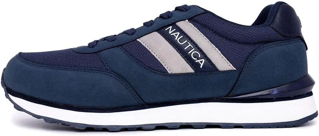 Nautica Men's Lace-Up Sneakers – Casual, Stylish, and Comfortable for Walking
