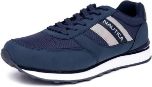 Nautica Men's Lace-Up Sneakers – Casual, Stylish, and Comfortable for Walking