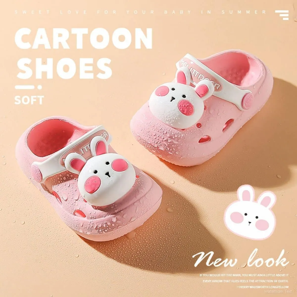 NW Kids Cute Clogs Garden Shoes Toddler Boys Girls Non-Slip Soft EVA Slides Slippers Indoor Outdoor Waterproof Children Water Shower Beach Pool Sandals