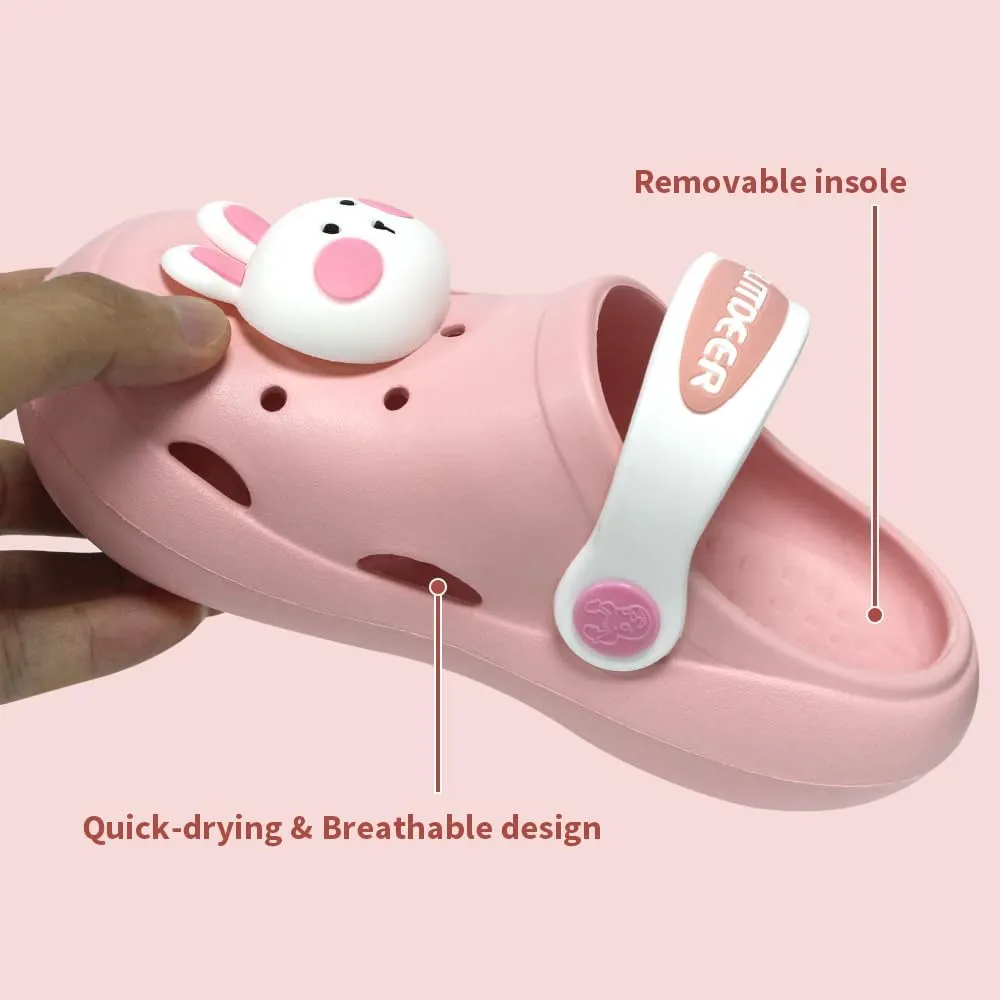 NW Kids Cute Clogs Garden Shoes Toddler Boys Girls Non-Slip Soft EVA Slides Slippers Indoor Outdoor Waterproof Children Water Shower Beach Pool Sandals
