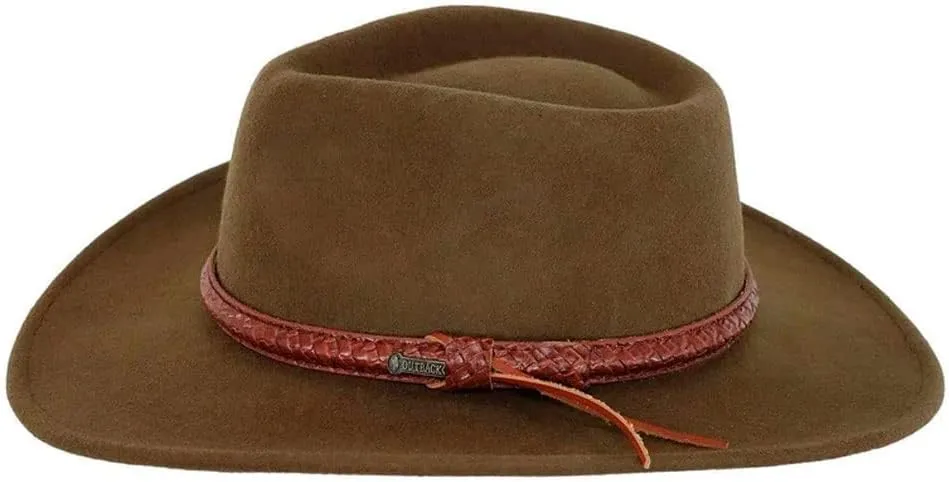 Outback Trading 1379 Men's Dusty Rider UPF 50 Water-Resistant Western-Style Wool Hat