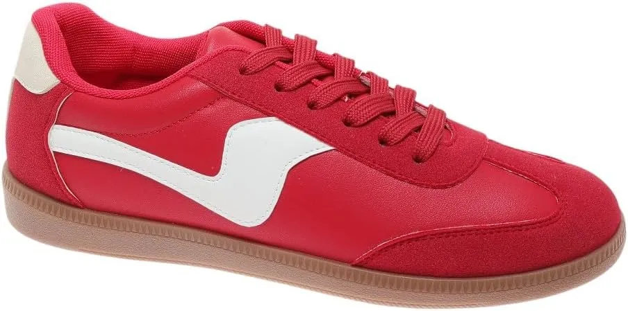 OUTWOODS Women's Lady Sneakers Lace-up Low Top Casual Fashion Shoes Sneakers