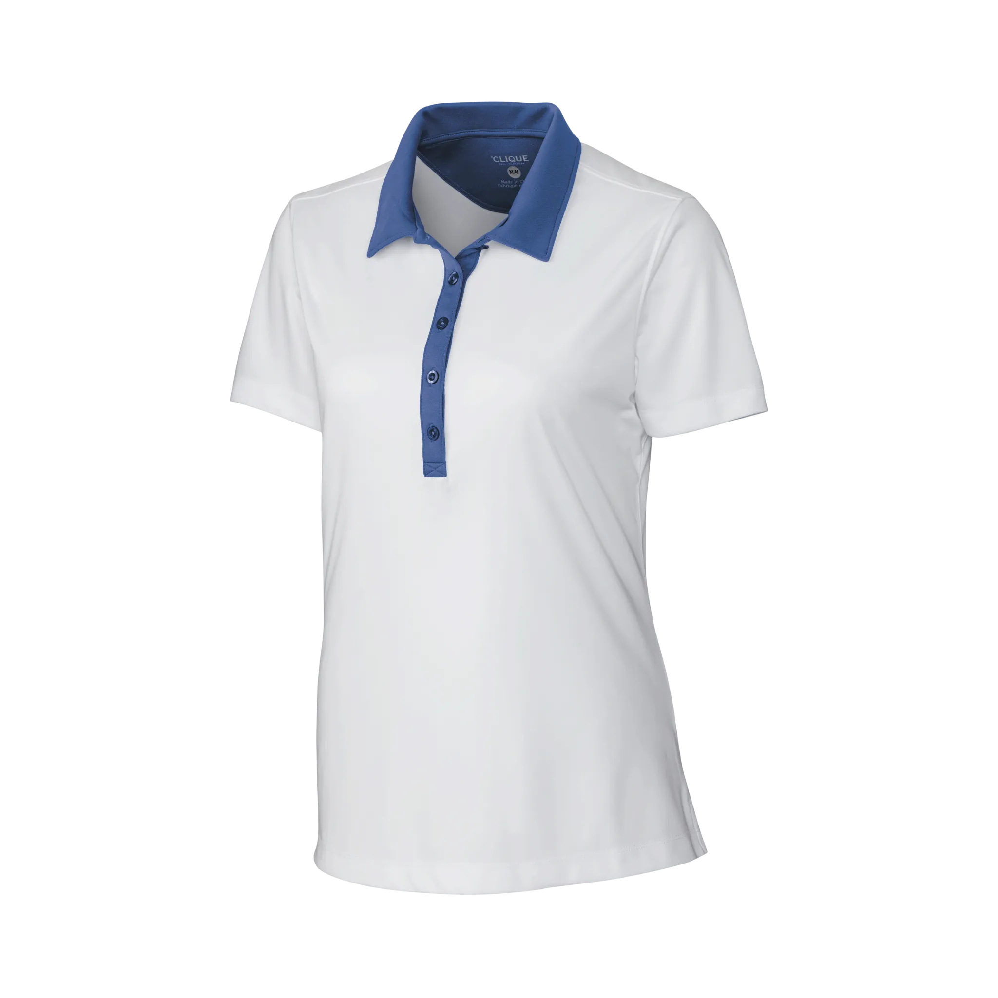 Parma Colorblock Tech Jersey Womens Polo - Whites