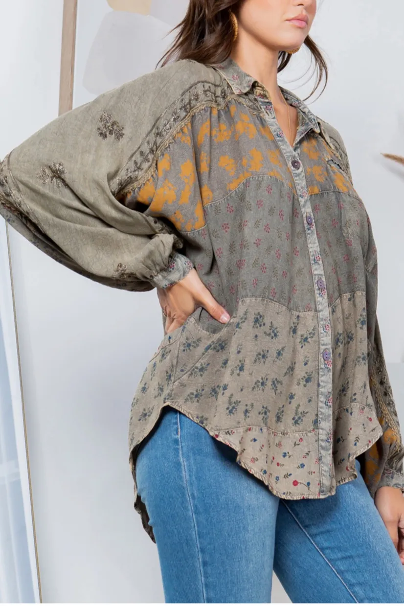Patched up Blouse