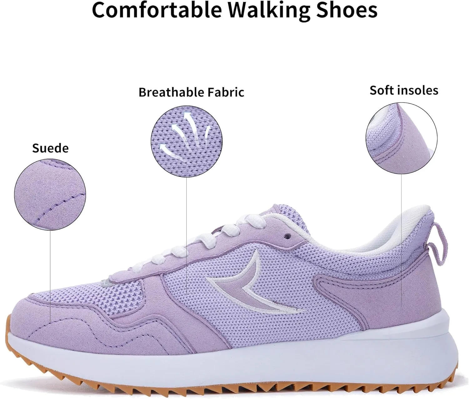 PERSOUL Women's Fashion Sneakers Comfortable Womens Walking Shoes Lightweight Style Tennis Shoes for Casual Daily Workout Shoes US Size 6-11