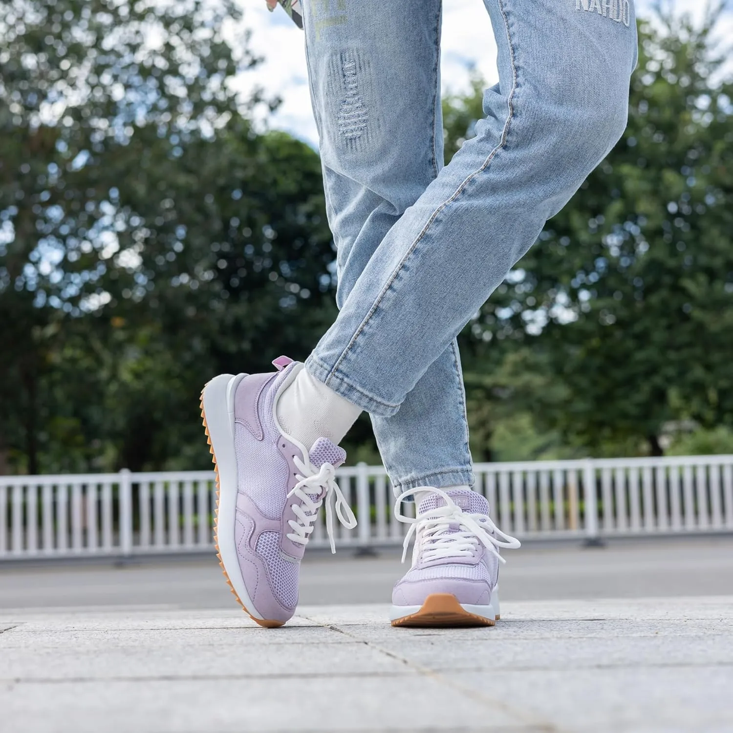 PERSOUL Women's Fashion Sneakers Comfortable Womens Walking Shoes Lightweight Style Tennis Shoes for Casual Daily Workout Shoes US Size 6-11