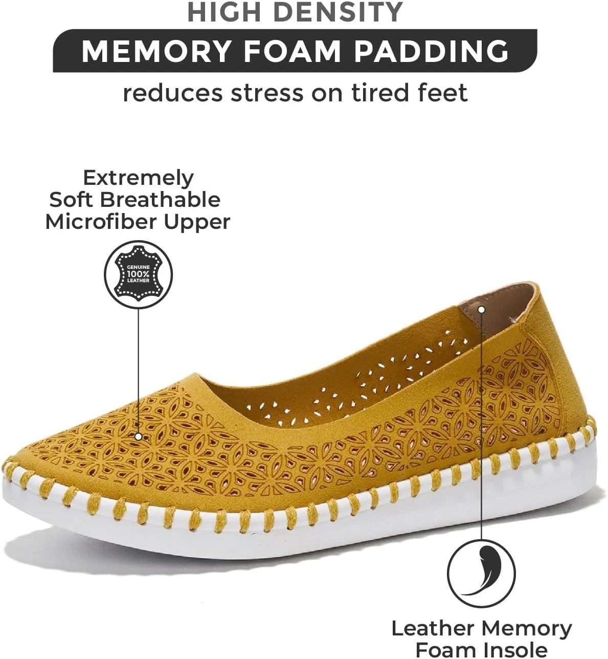 Project Cloud Flats for Women Footwear, Memory Foam & Flexible Outsole Loafers for Women's Fashion Sneakers - Womens Shoes, Sockless Wear Machine Wash Shoes for Women (Petunia)