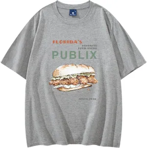 Publix Unisex T Shirt Vintage Style Shirt Food Lover Gifts Supermarket Food Shirt