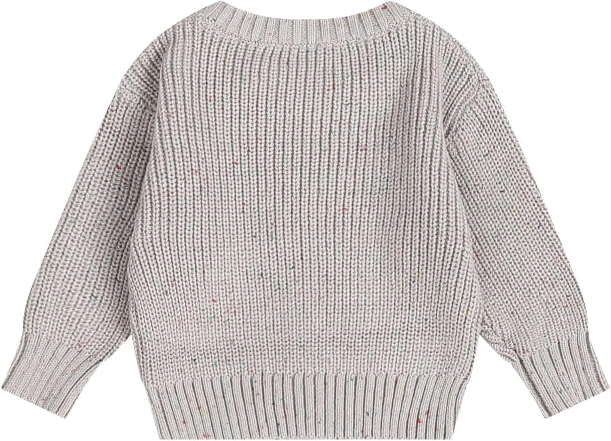 Pullover Sweater for Girls Baby Toddler Knit Crewneck Sweater Sweatshirt Winter Clothes Tops Outfits