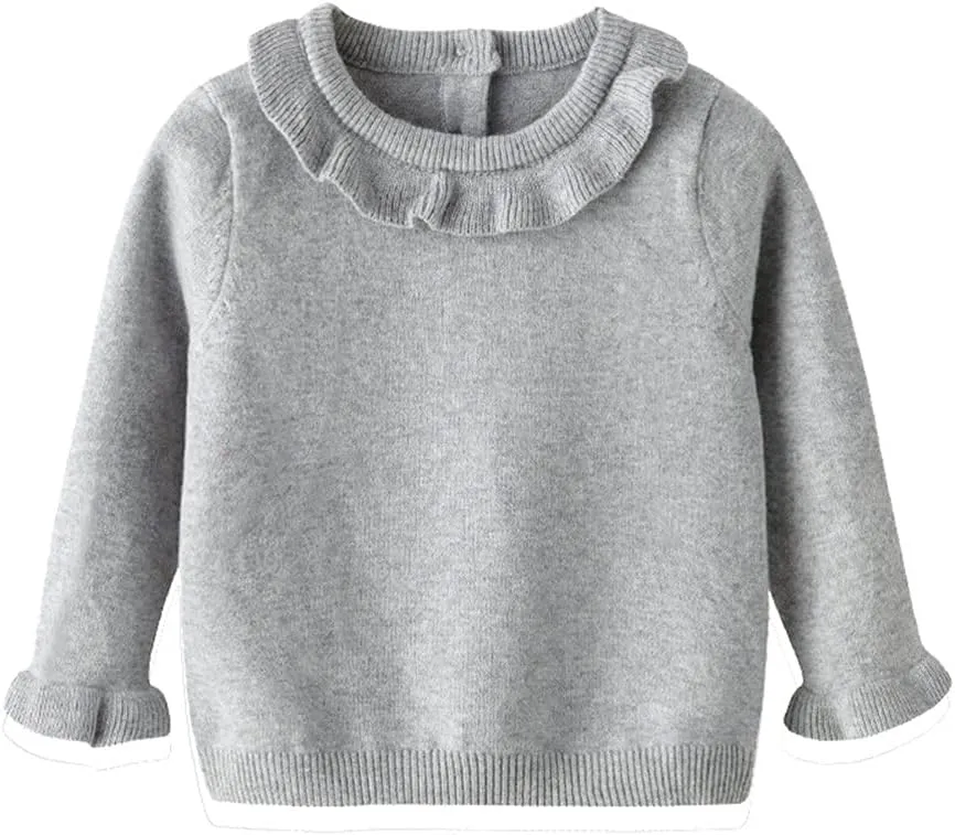 Pullover Sweater for Girls Baby Toddler Knit Crewneck Sweater Sweatshirt Winter Clothes Tops Outfits