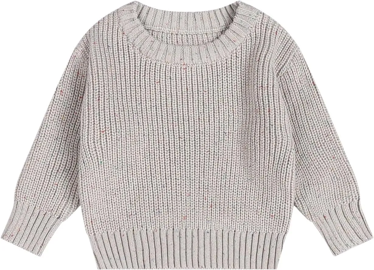 Pullover Sweater for Girls Baby Toddler Knit Crewneck Sweater Sweatshirt Winter Clothes Tops Outfits