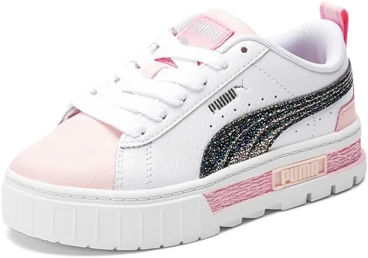 Puma Kids Girls Mayze Aurora Lace Up Sneakers Shoes Casual - White
