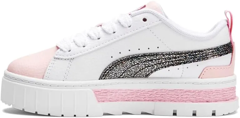 Puma Kids Girls Mayze Aurora Lace Up Sneakers Shoes Casual - White