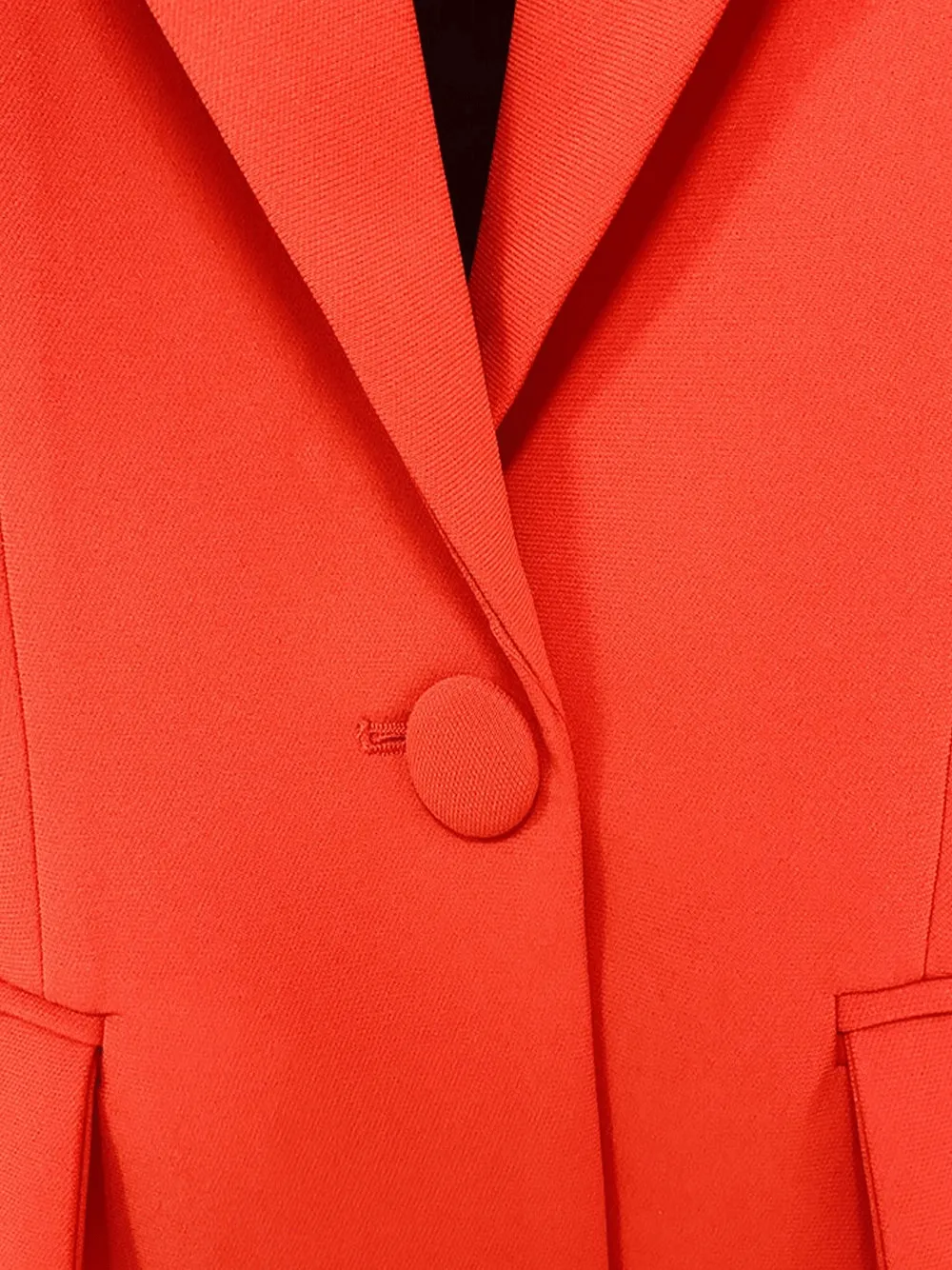 Red 2 Piece Peak Lapel Single Breasted Slim Fit Women's Suit