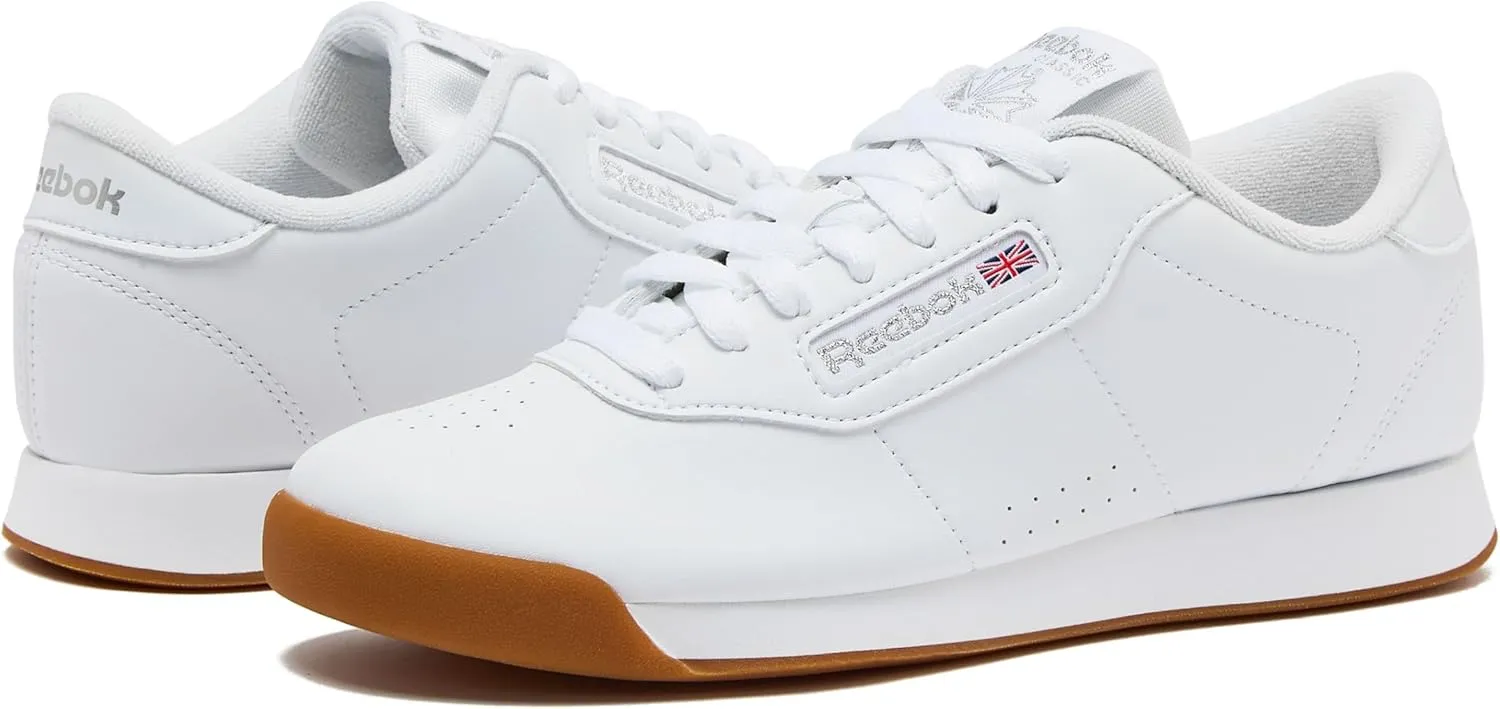 Reebok Women's Princess Sneakers, Comfortable Walking or Tennis Shoes