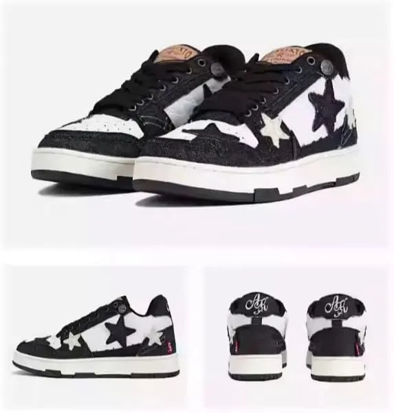 Retro Star Platform Shoes Vintage Chunky Sneakers for Women Men Trendy Casual Aesthetic Y2k Skate Shoes