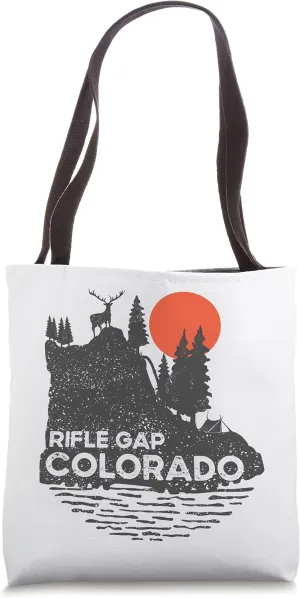 Rifle Gap Colorado hiking camping nature deer design Tote Bag