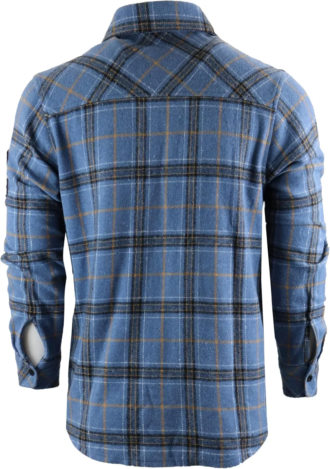 SCREENSHOT SHACKET 3202 Mens Casual Plaid Flannel Shacket Shirt Jacket Button Down Long Sleeve