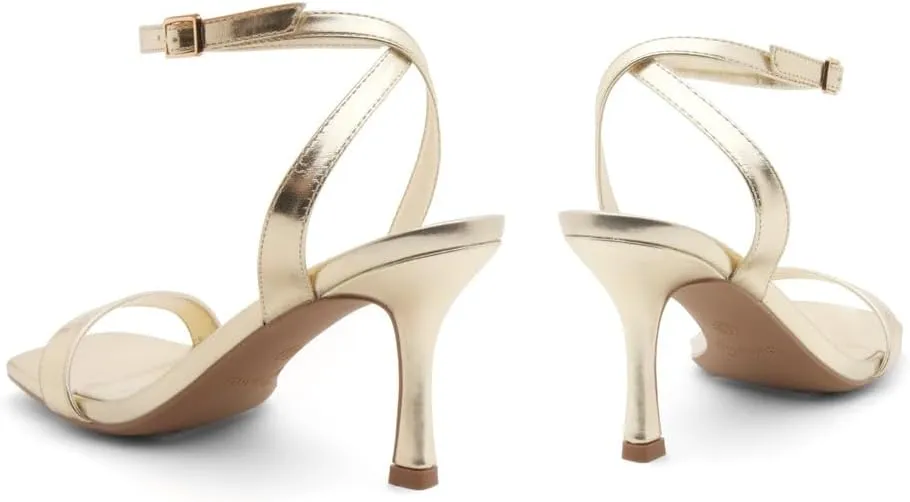 Shoe Land Women’s High Heel Sandals | Strappy Slingback Heels with Square Open Toe | Ankle Strap Dressy Stilettos for Wedding, Party & Evening Events 2025