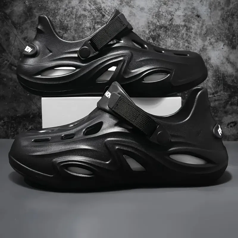 Shoes for Men, Anti Slip Thick Soled Toe Slippers for Men, Oversized Beach Couple Sandals