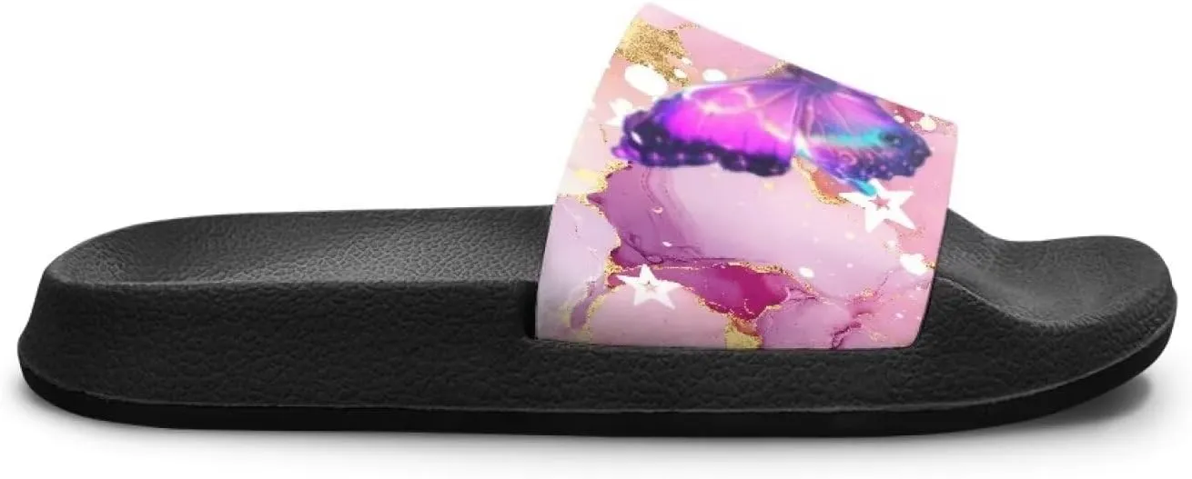 Slides for Kids Summer Slippers Lightweight Beach Sandals for Teen Girls