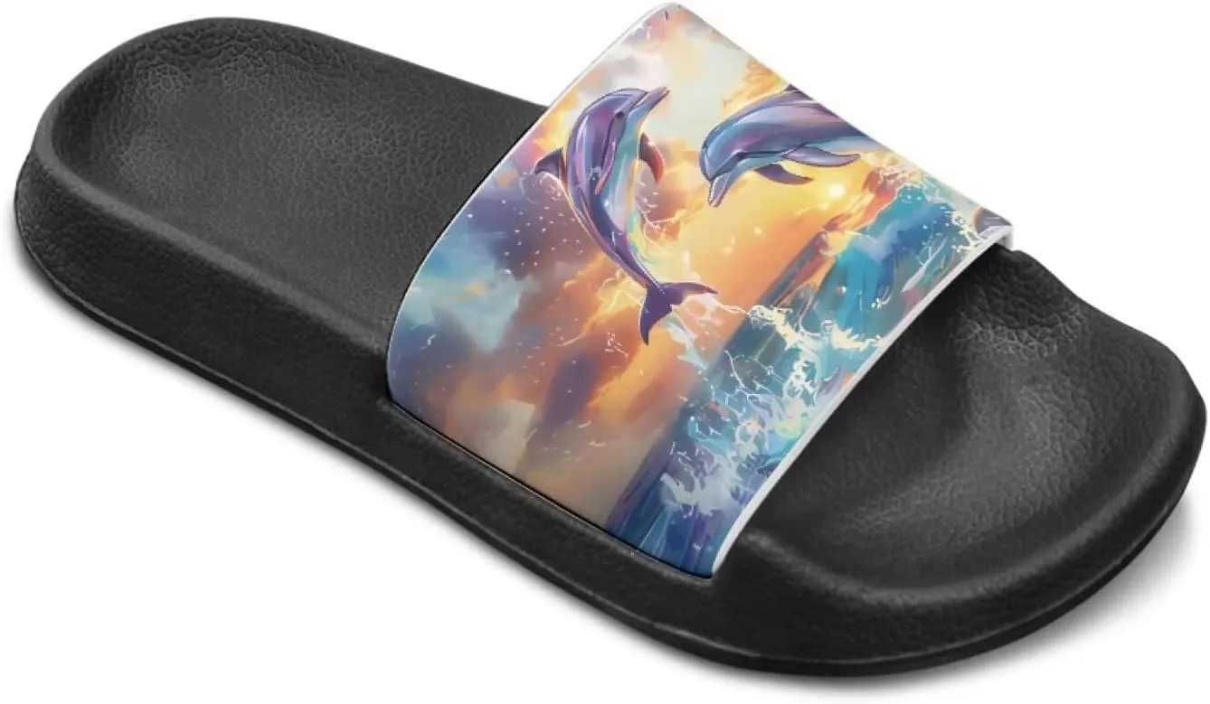 Slides for Kids Summer Slippers Lightweight Beach Sandals for Teen Girls