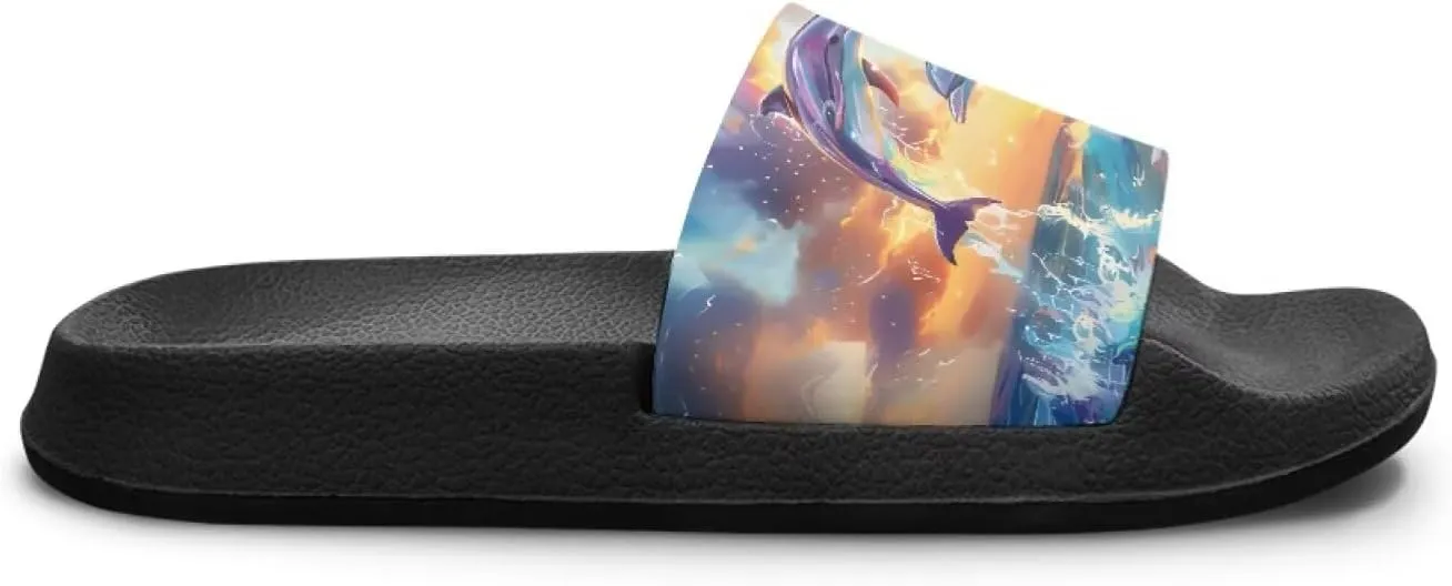 Slides for Kids Summer Slippers Lightweight Beach Sandals for Teen Girls
