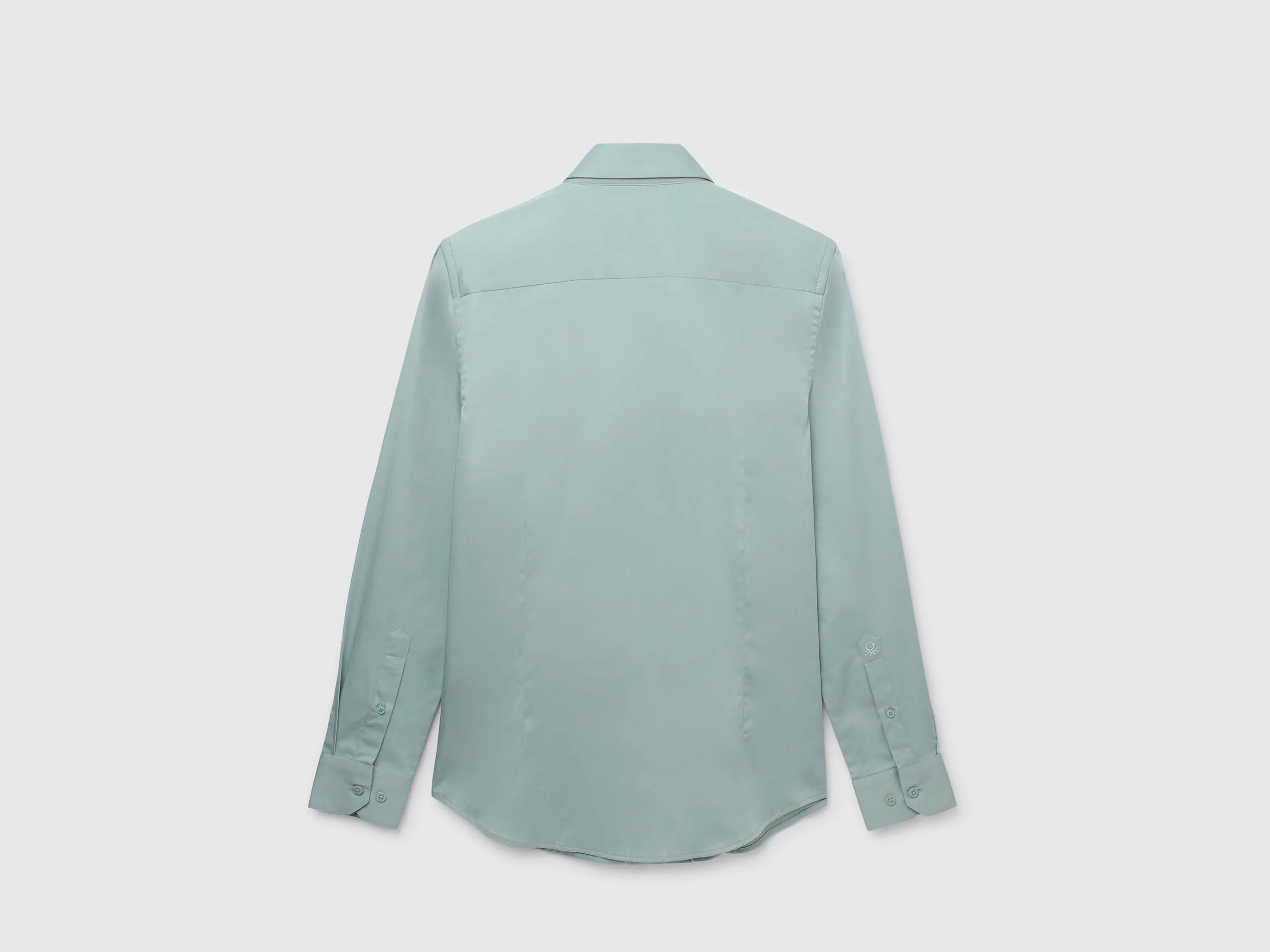 Slim-Fit Spread Collar Colourblocked Shirt