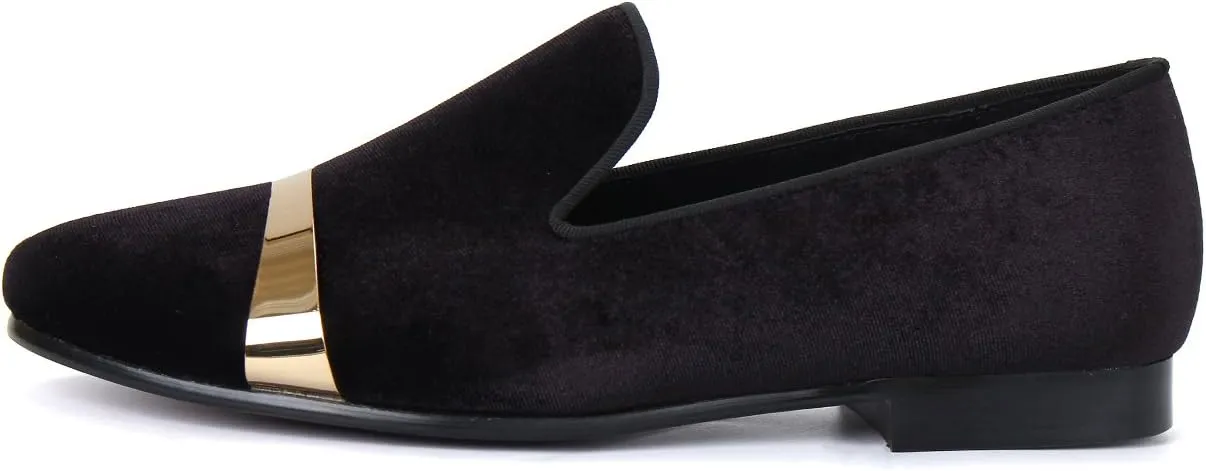 Slip On Formal Dress Shoes Men Velvet Tuxedo Loafers