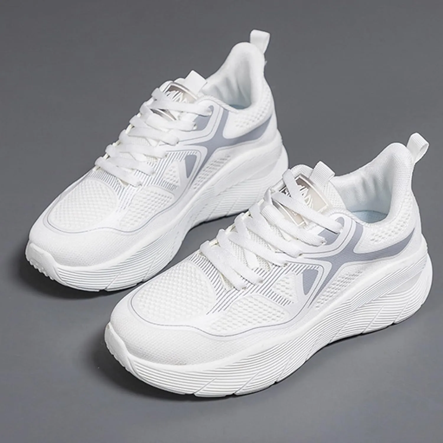Sneakers for Women Casual Fashion Walking Shoes Lace Up Women's Athletic Tennis Running Footwear