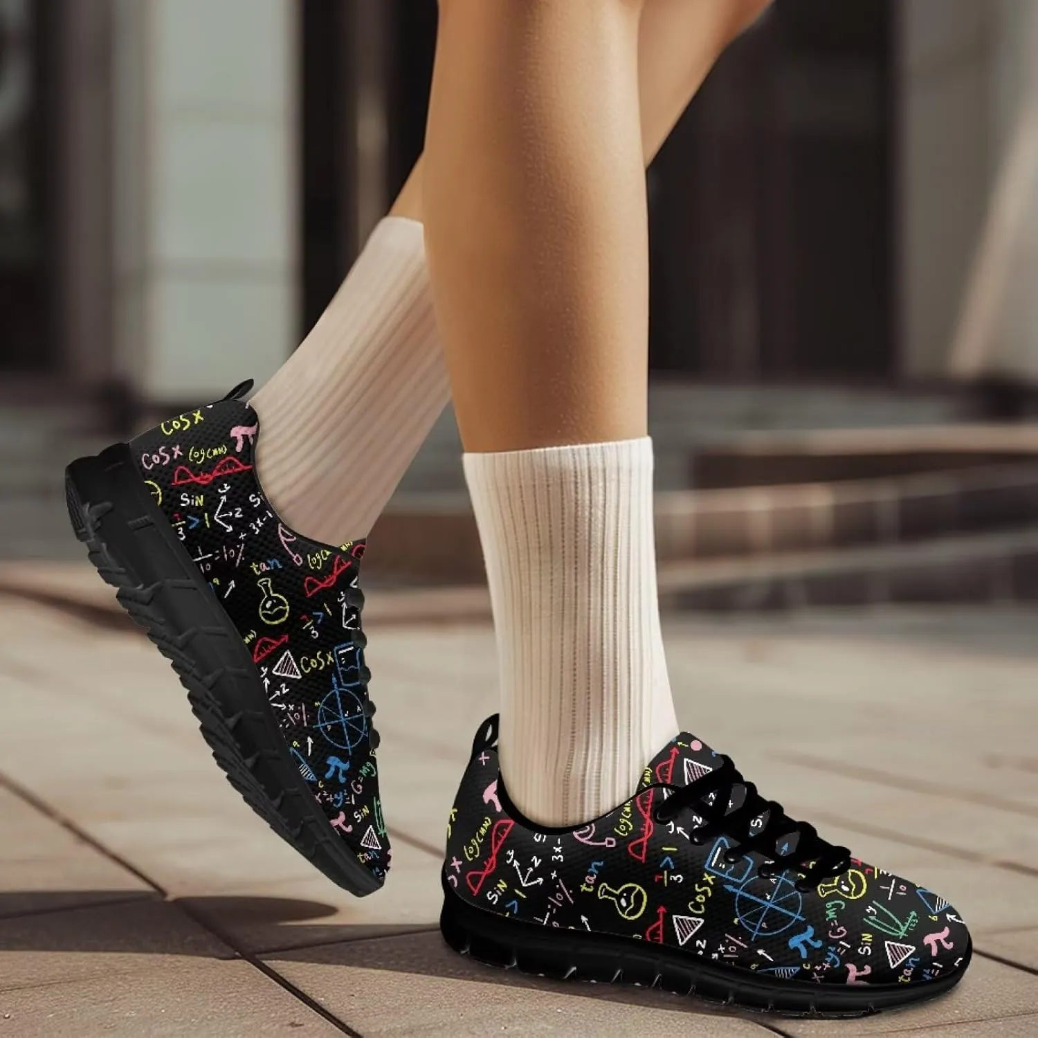 Sneakers Walking Lace-Up Comfortable Sneakers Workout Sport Work Casual Tennis Shoes