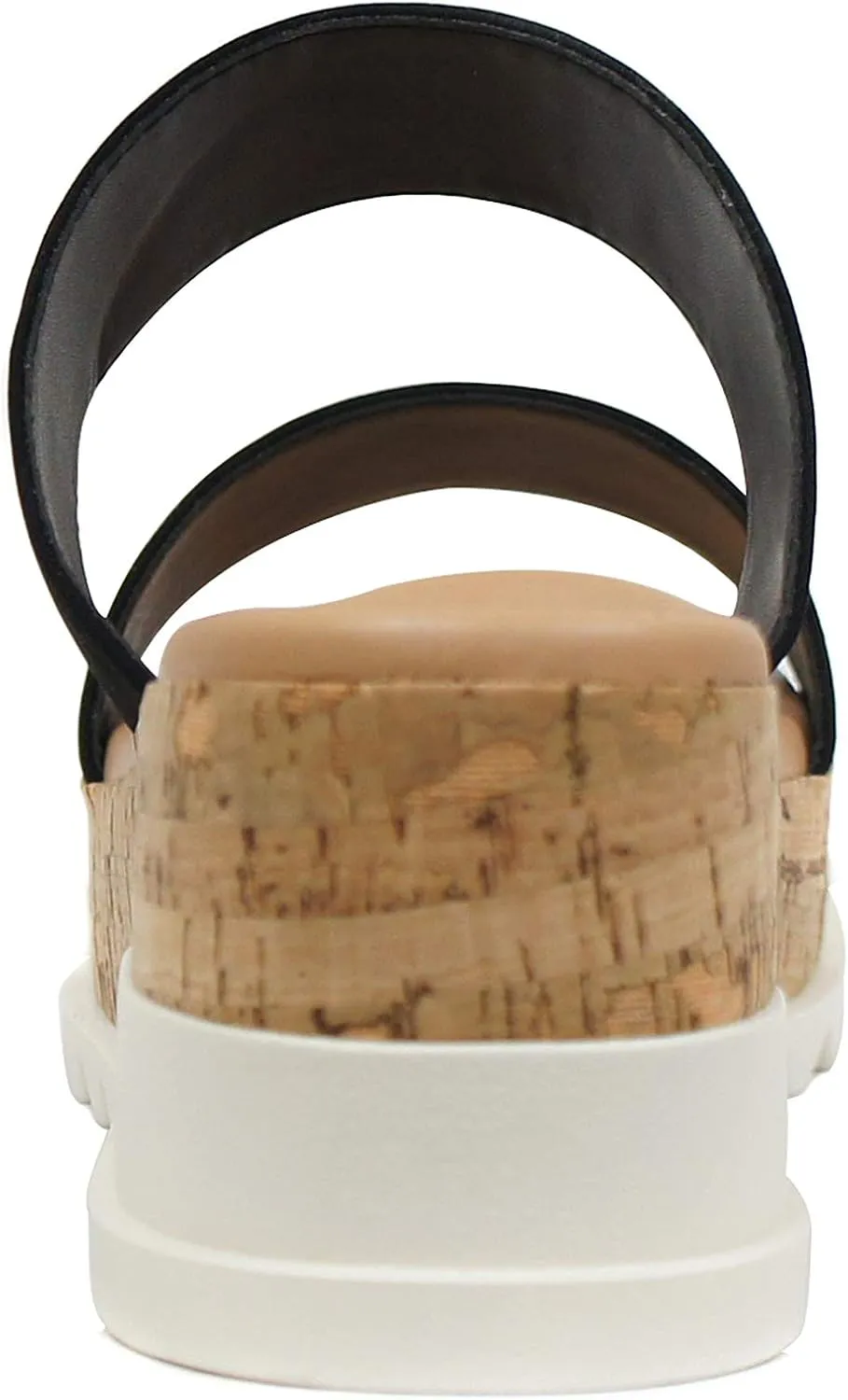 Soda Poppin ~ Slip On Flatform with Inmitation Cork Bottom and Double Straps